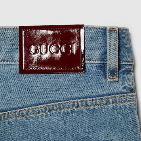 Gucci Straight-leg Jeans In Blue