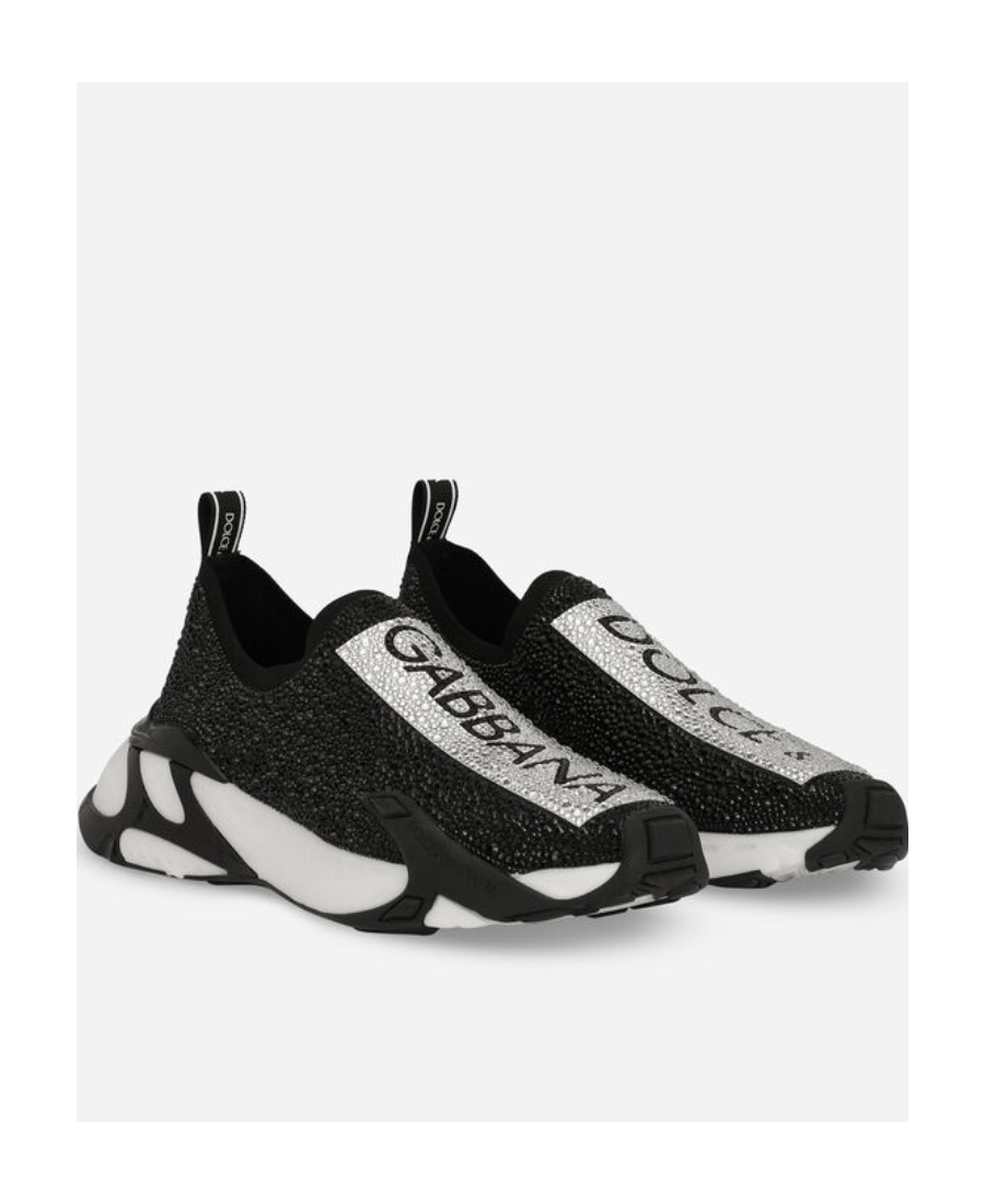 Dolce & Gabbana Sorrento Slip-on Sneakers In Black