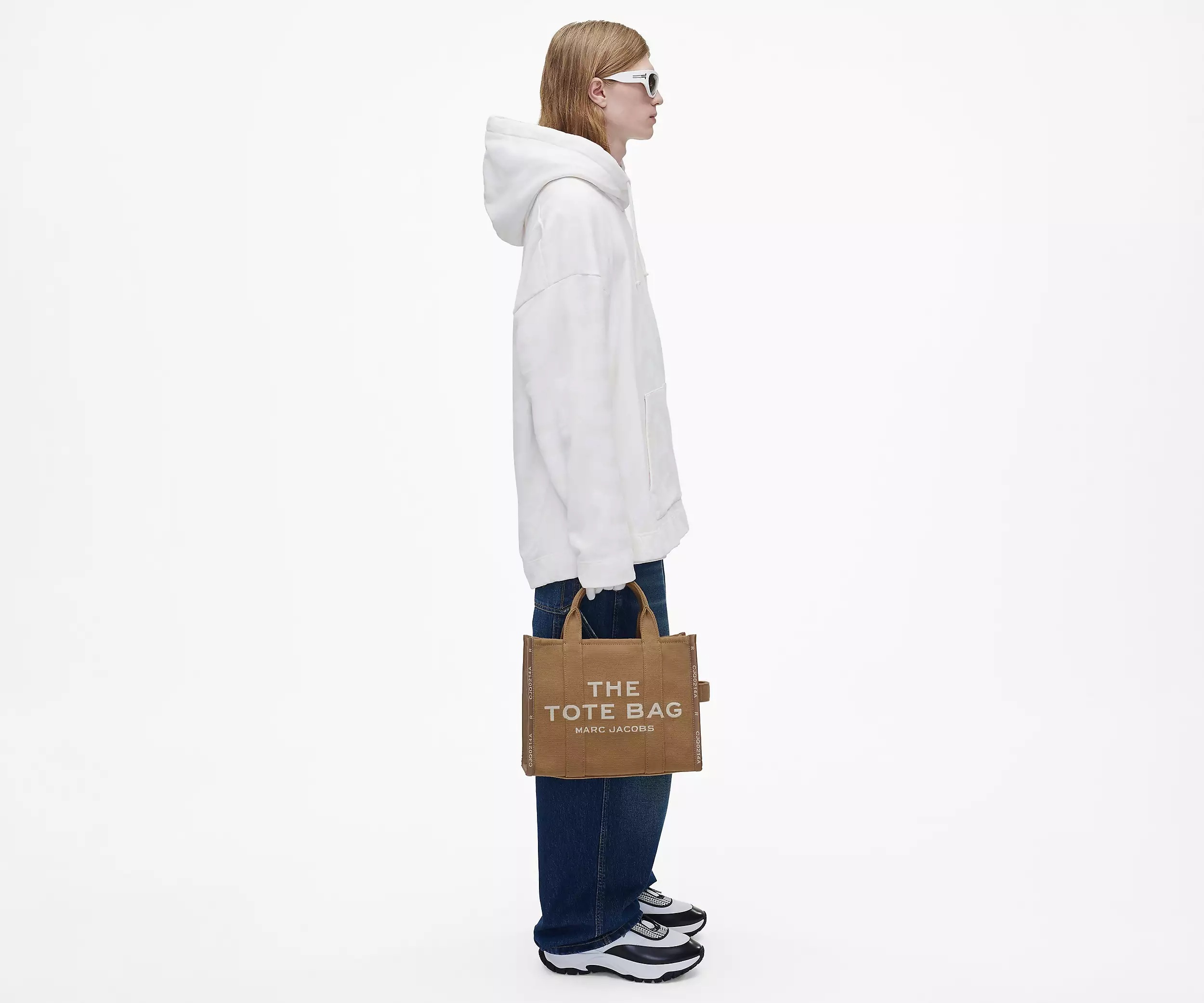 Marc Jacobs The Jacquard Medium Tote Bag In Brown