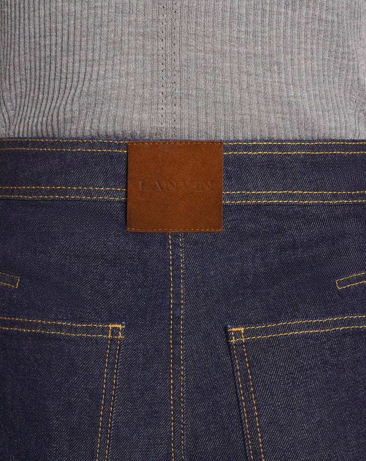 Lanvin Belt-loop Jeans In Black