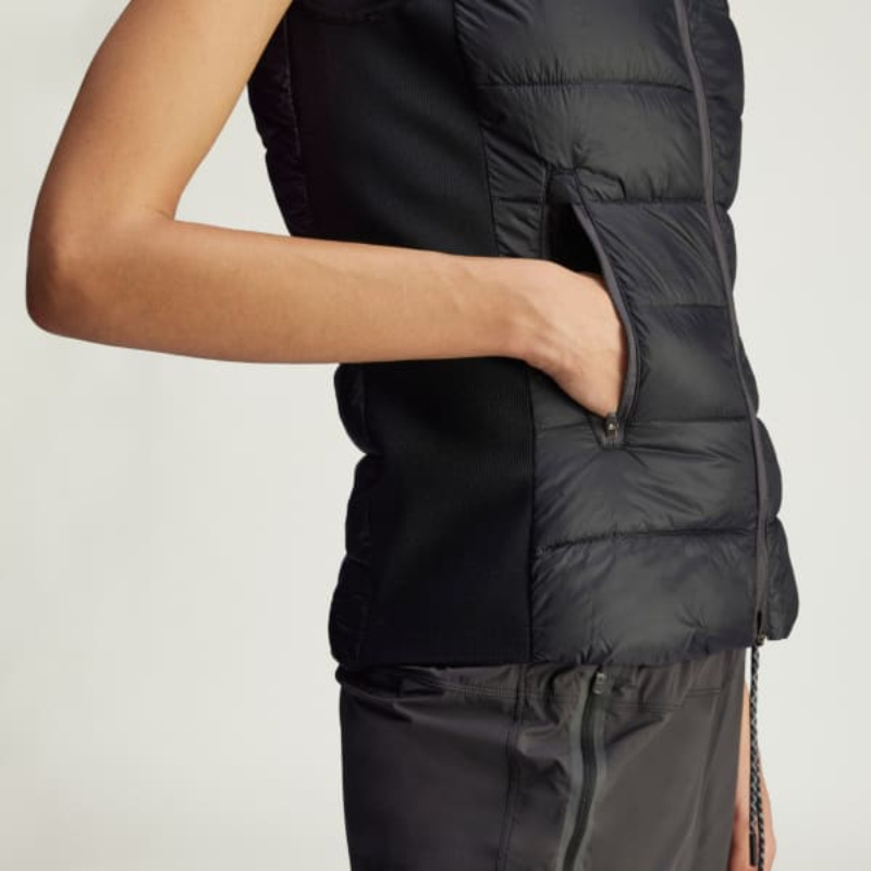 Adidas By Stella Mccartney Quilted Panelled Gilet In Multi