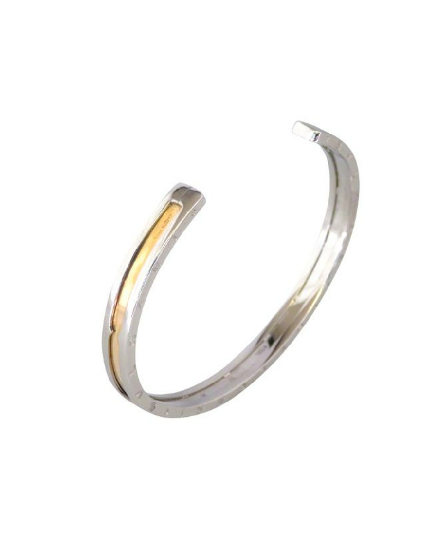 Bvlgari Logo Bracelet In Gray