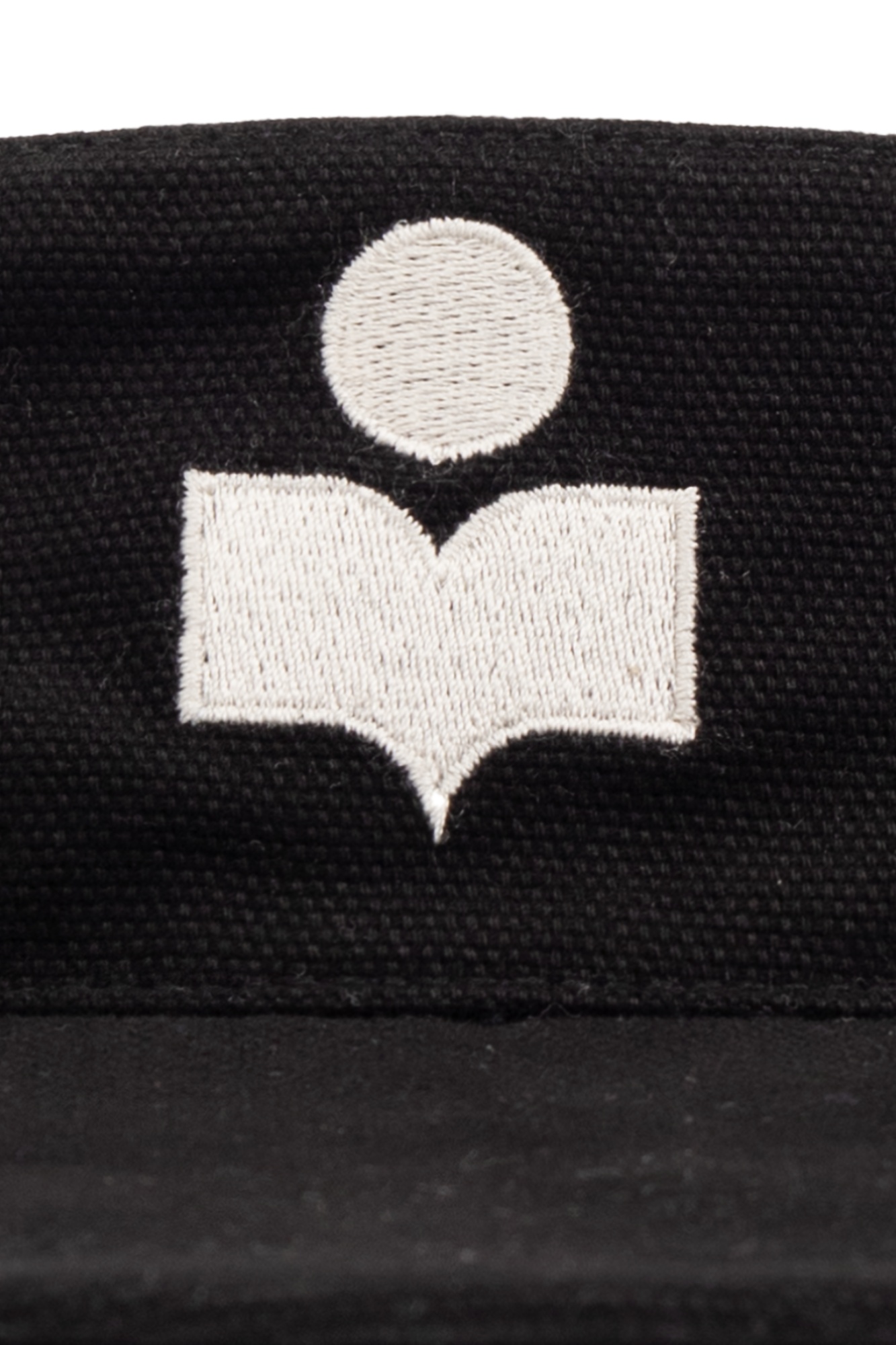 Isabel Marant Logo Sunshade Hat In Black
