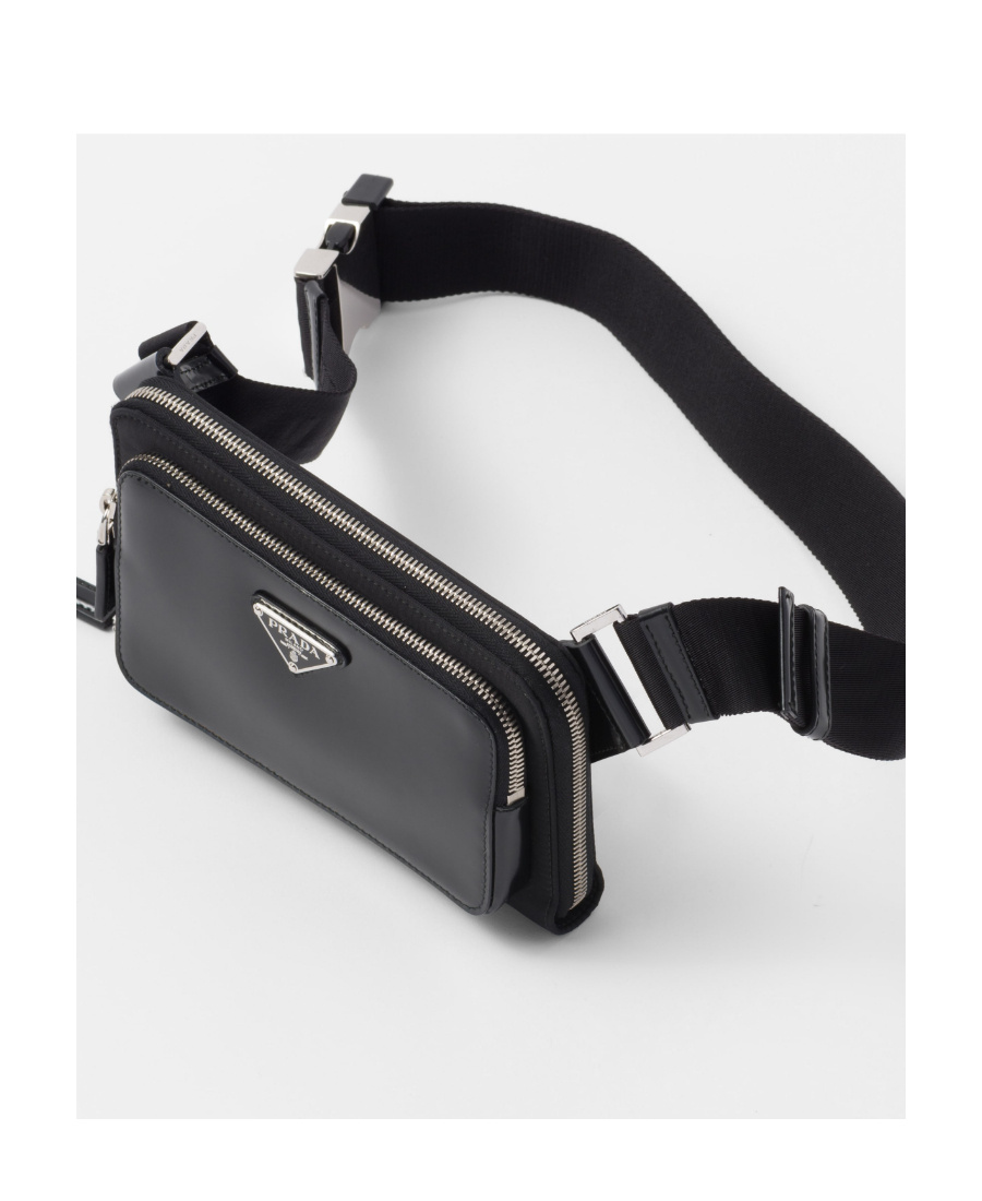 Prada Re-nylon Shoulder Bag In Black