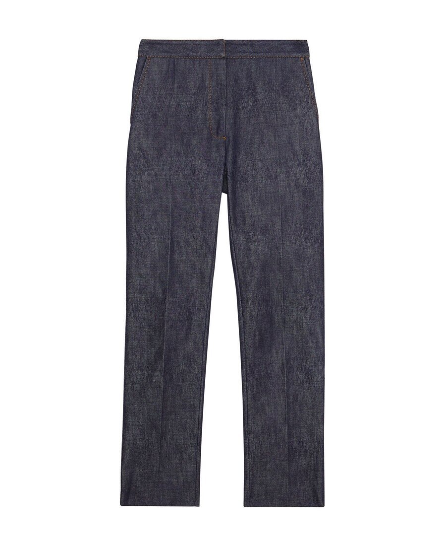 BURBERRY STRAIGHT FIT MONOGRAM MOTIF JAPANESE DENIM JEANS