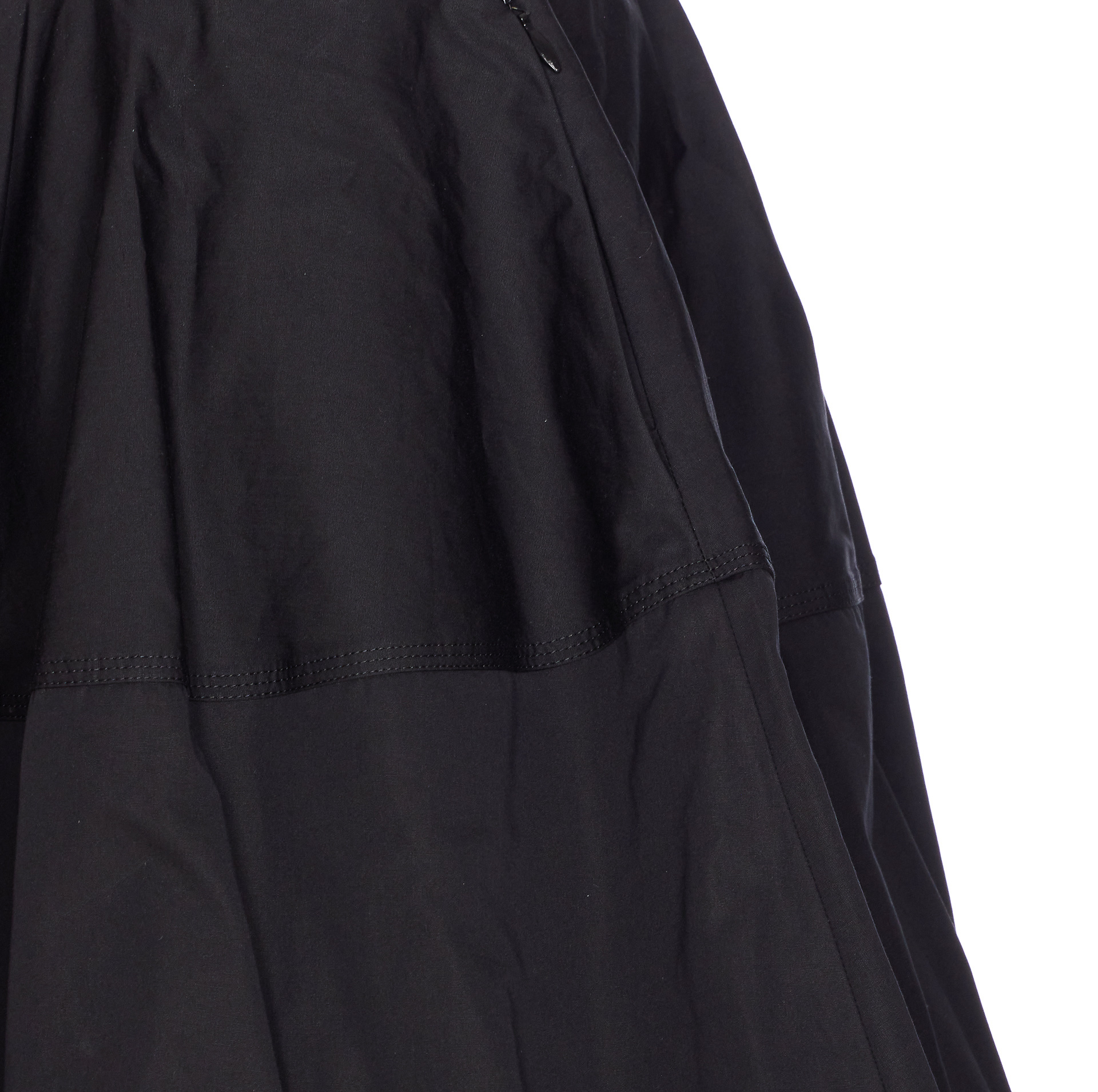 Alaïa Balloon Fit Skirt With Gathered Accents In Black