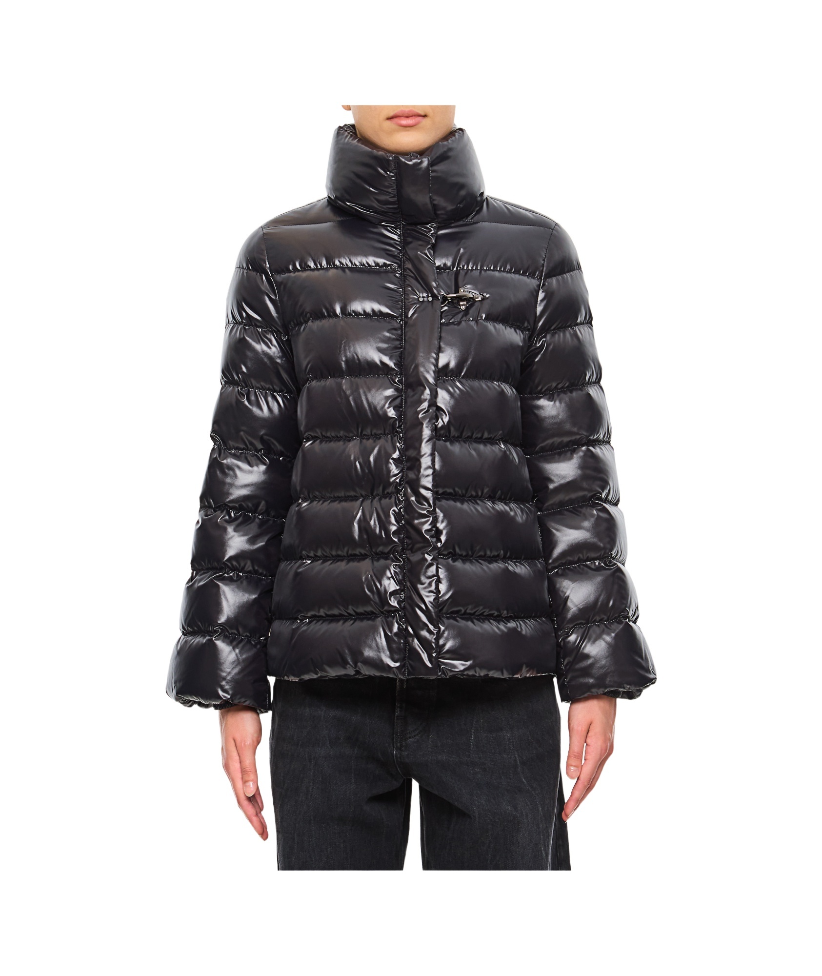 Fay Cape In Black Lightweight Nylon In Black