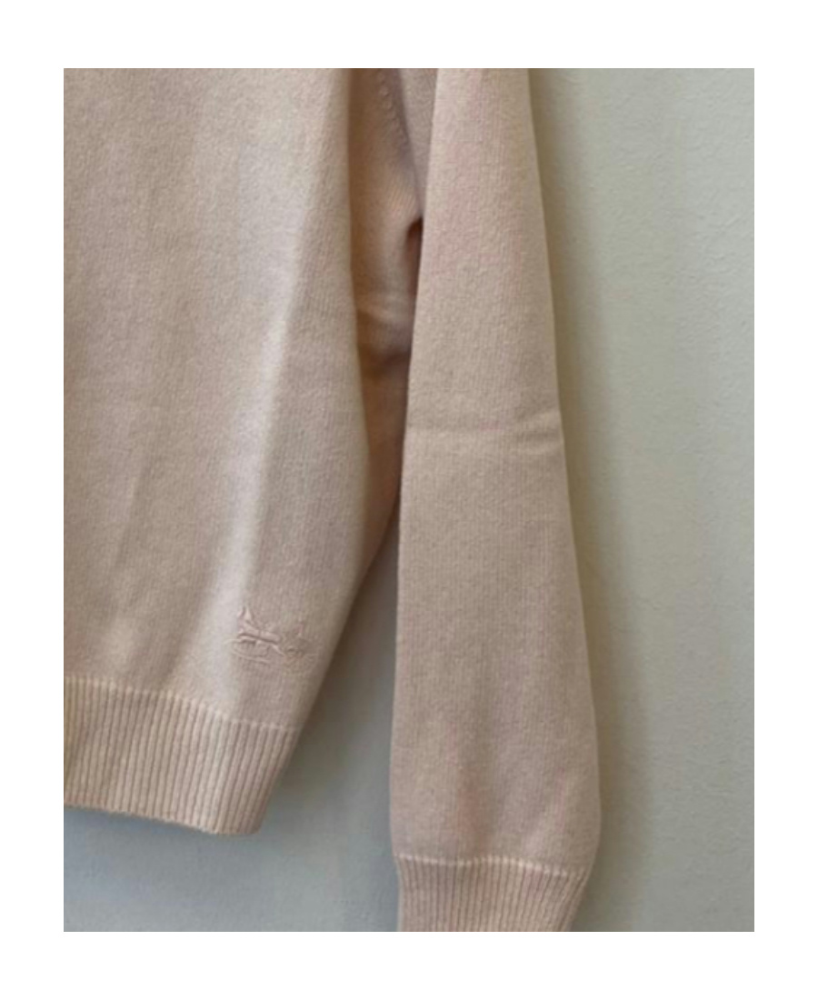 Celine Cashmere Turtleneck Pullover In Nude