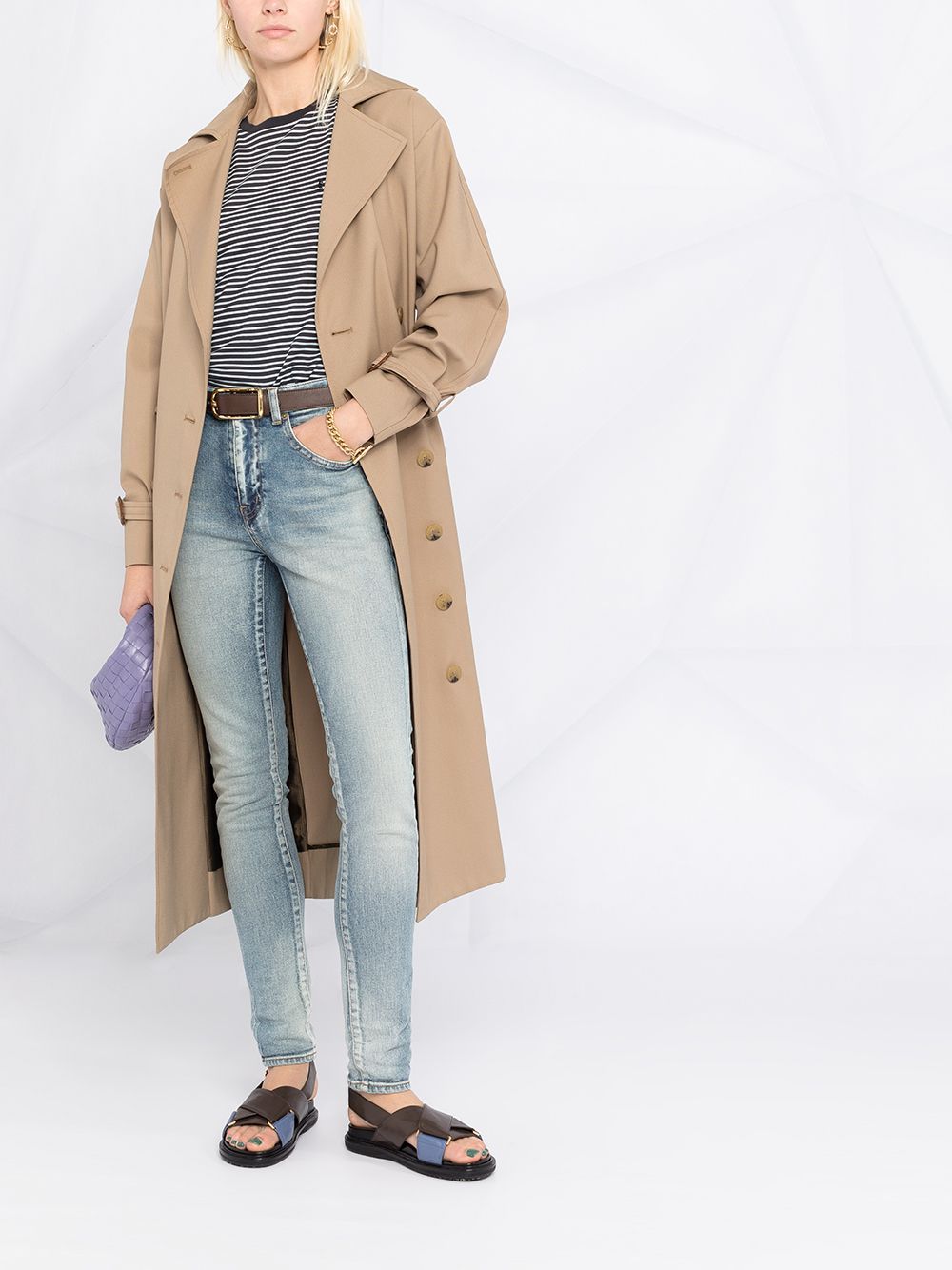 SAINT LAURENT SKINNY FIT LOW RISE JEANS