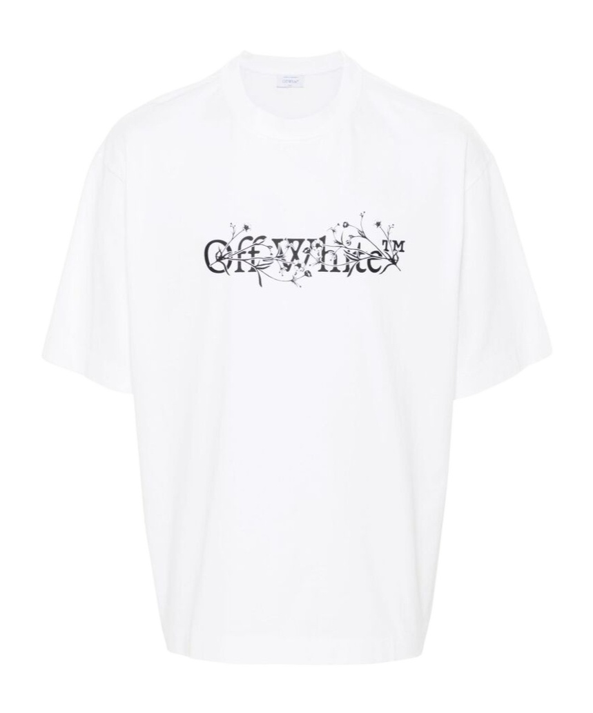 【関税込み】Off-White ホワイト Bookish Flower Skate Tシャツ White Bookish Flower Skate T-shirt by Off-White on Sale