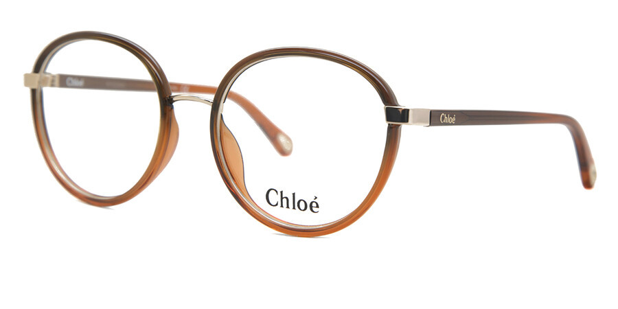 Chloé Eyewear Round Frame Glasses In Brown