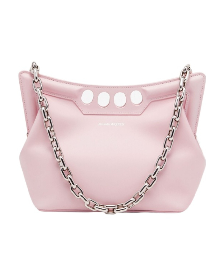 Alexander Mcqueen Women's The Small Peak Leather Shoulder Bag In Pink