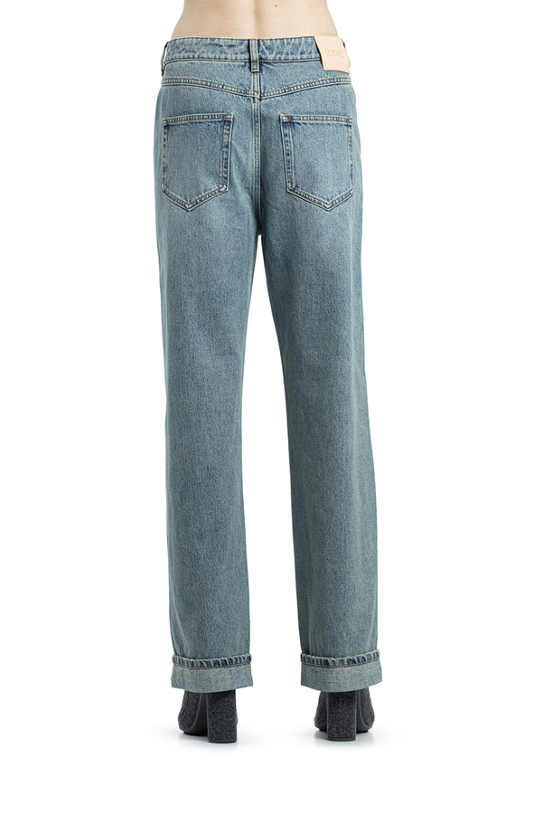 Loewe Waistband Denim Trousers In Blue