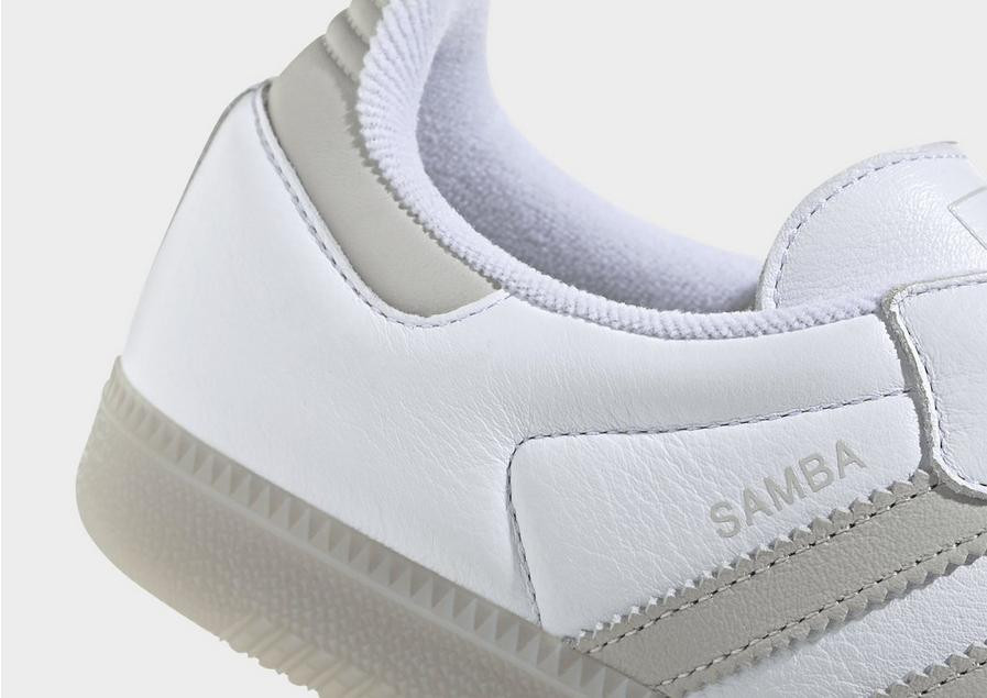 Adidas Originals Samba Og Leather Low-top Sneakers In White/grey