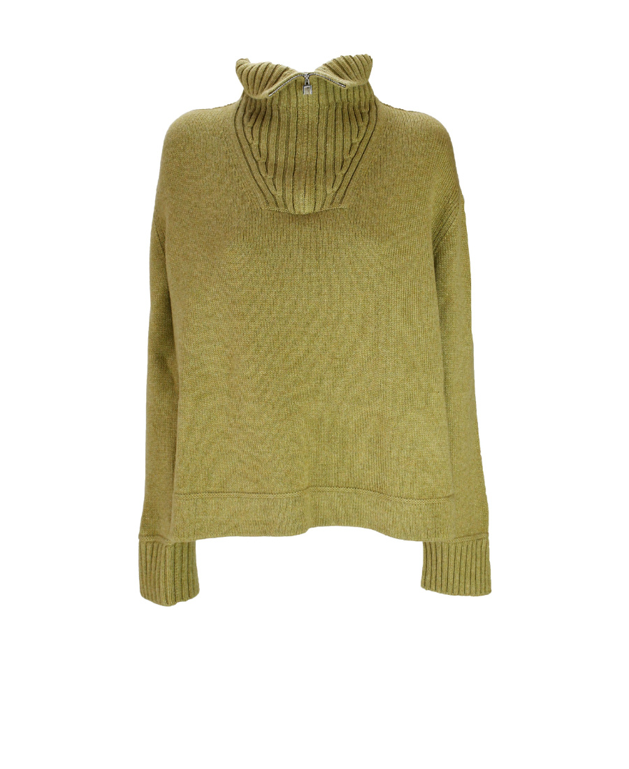 Loro Piana Mixed Color Cashmere Sweater In Green