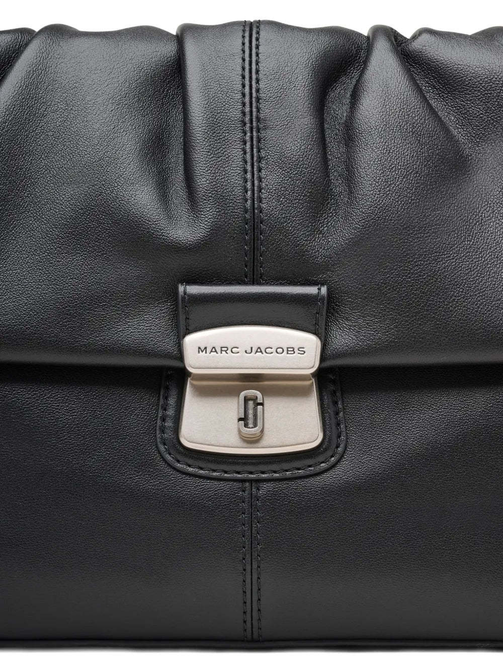 Marc Jacobs The Cristina Messenger Leather Shoulder Bag In Black