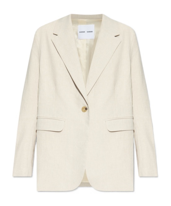 Samsoe & Samsoe Single-breasted Blazer In White