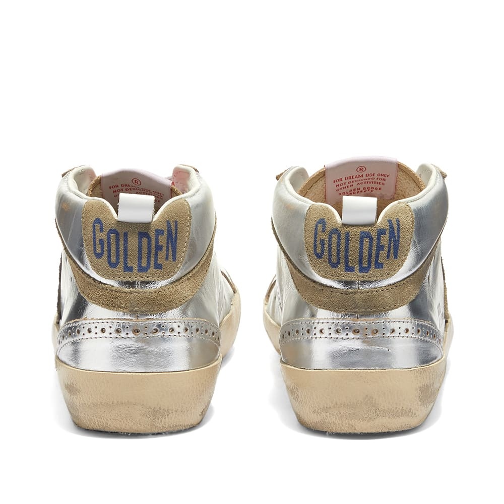 Golden Goose Laminated High-top Sneakers Perforated Toe In Multicolor