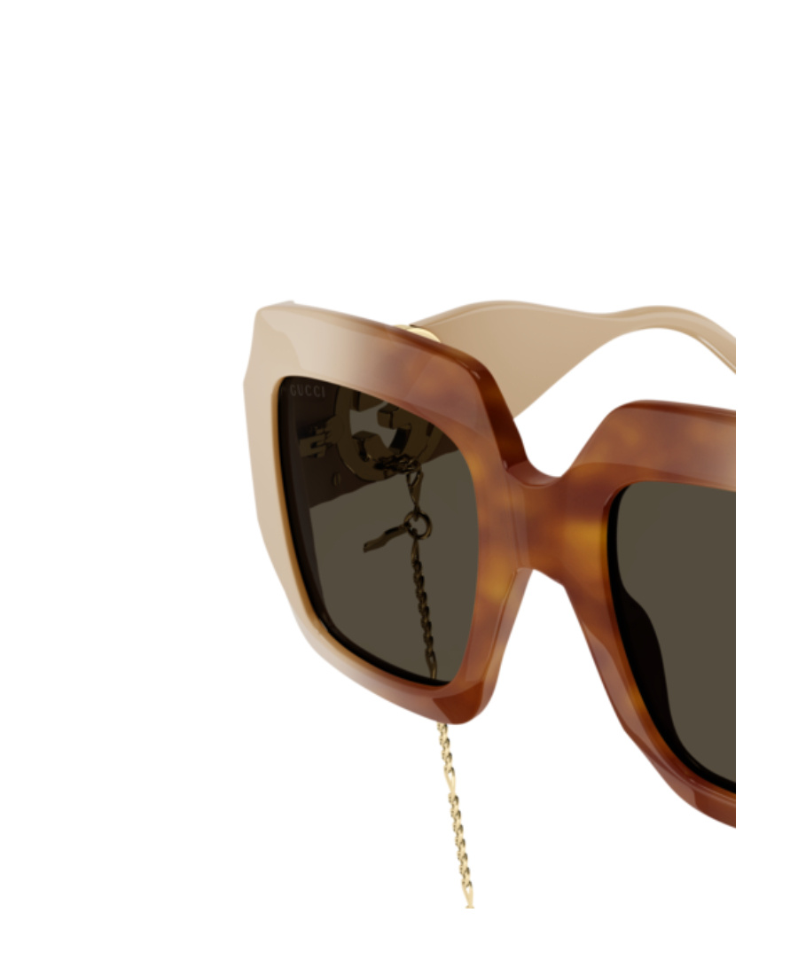 Gucci Tortoiseshell-effect Oversized-frame Sunglasses In Brown