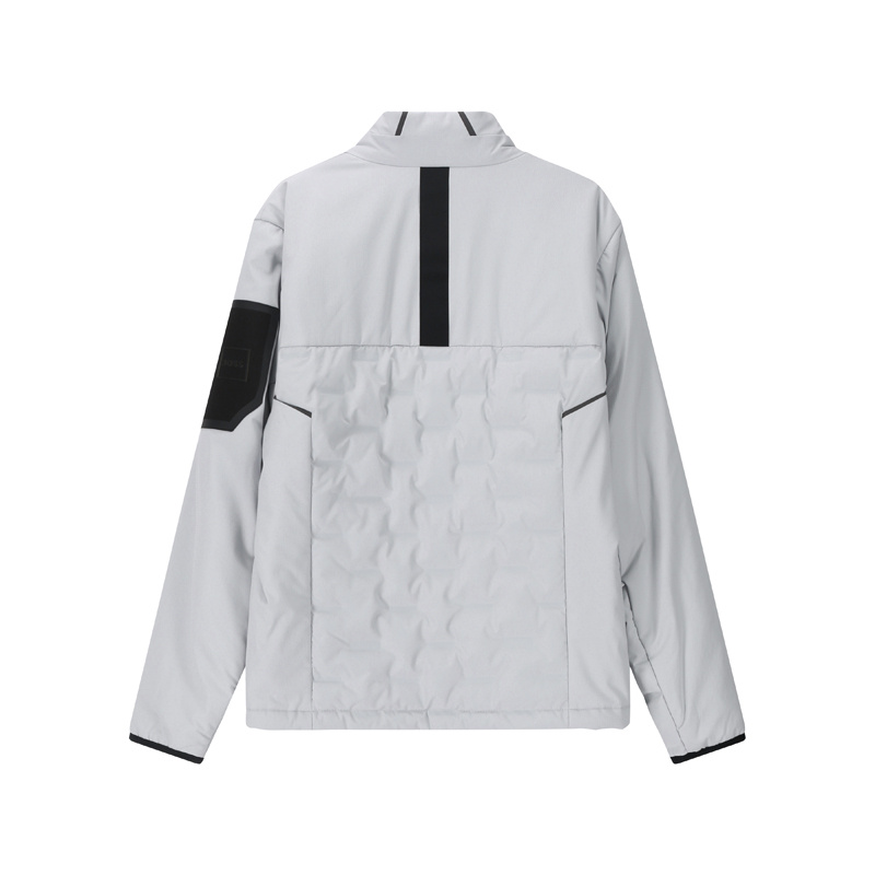 Hugo Boss Boss Grey Polyester Jacket In White