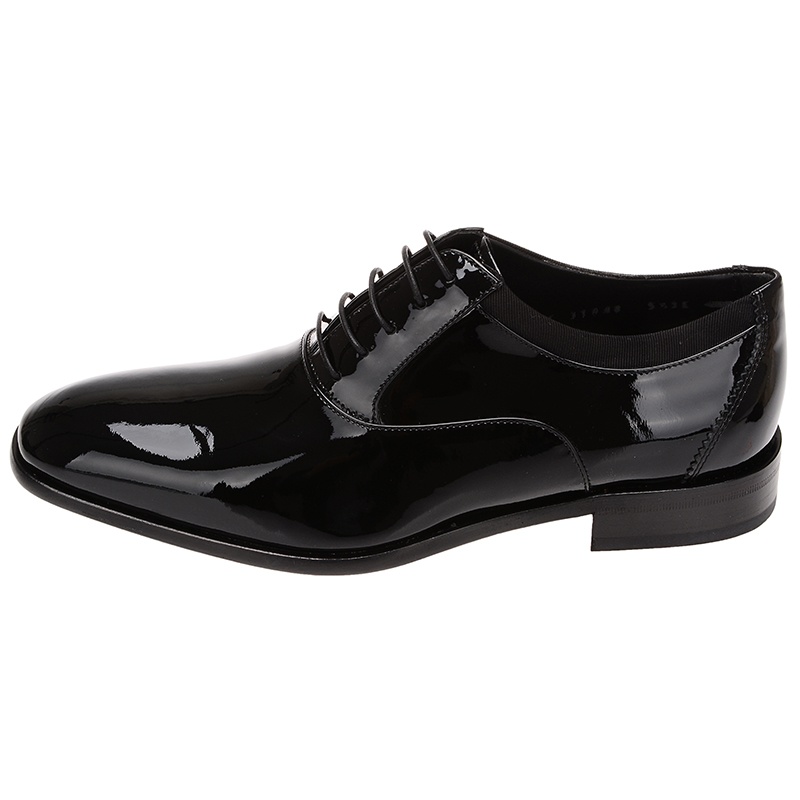 Ferragamo Aiden Series Lace-up Business Casual Shoes In Black