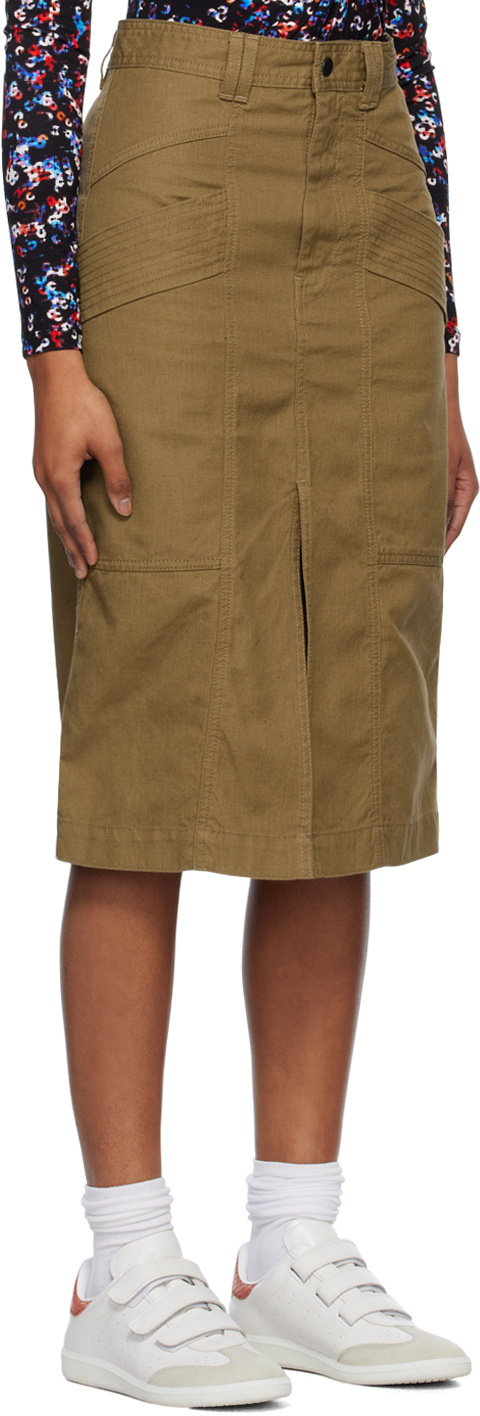 Isabel Marant Étoile Prime Medium Length Skirt In Brown