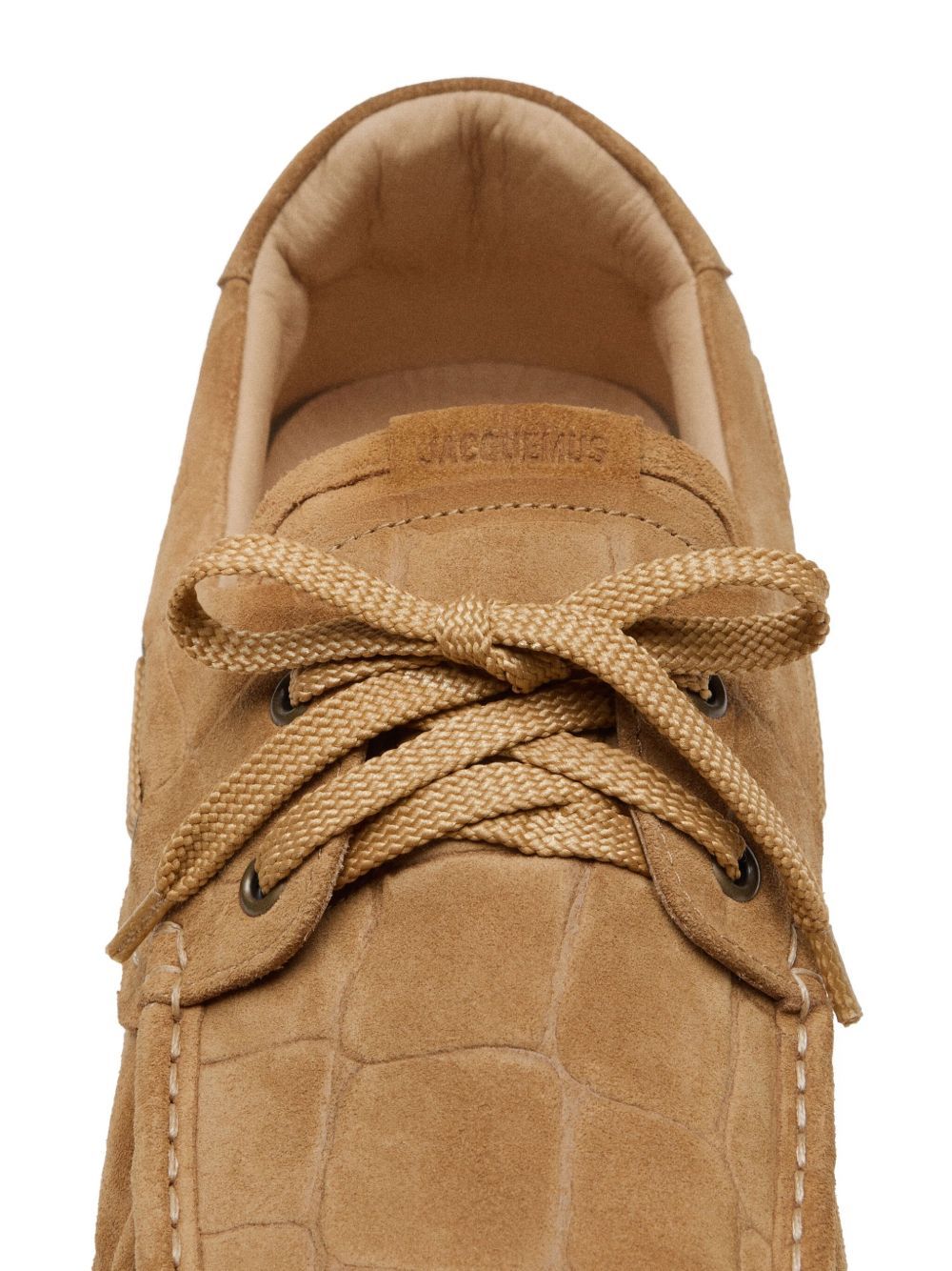 Jacquemus Calf Leather Loafer In Caramel Brown In Brown