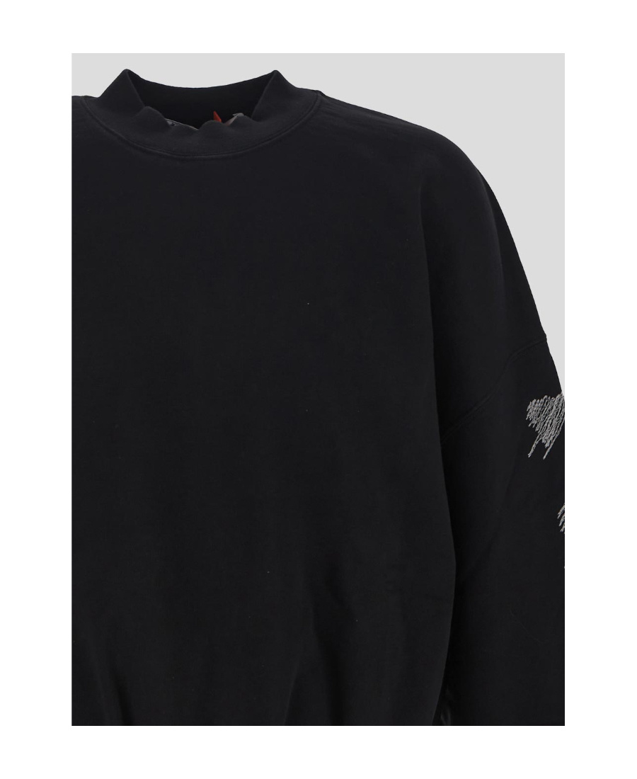 Off-white Scribble Diag Print Sweatshirt In Black