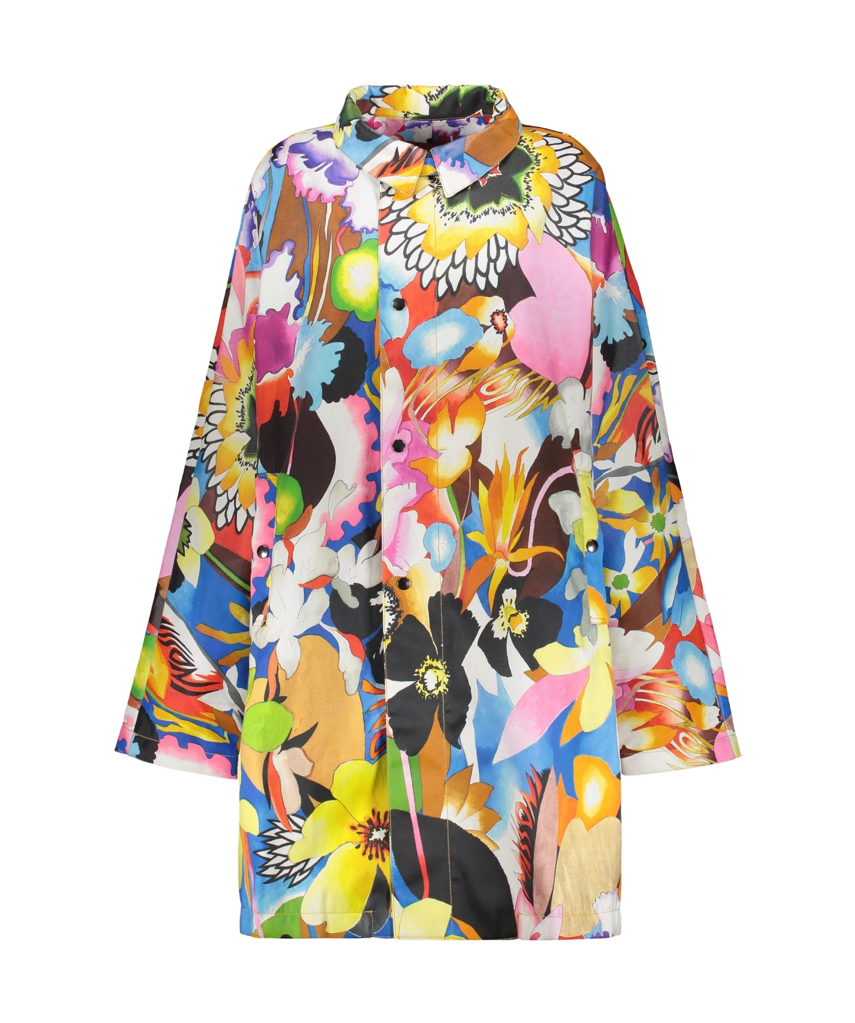Missoni Printed Trench Coat In Multicolor