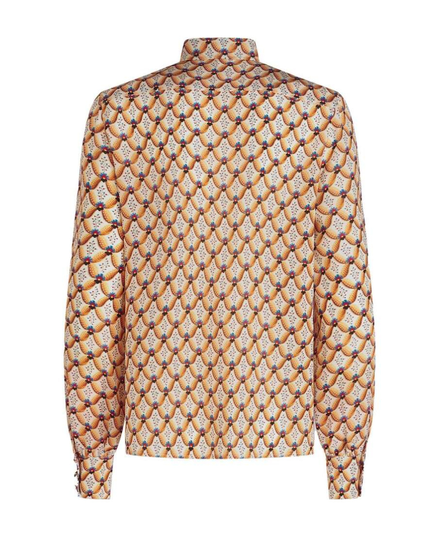 Etro Woman Shirt Sand Size 10 Silk In Nude