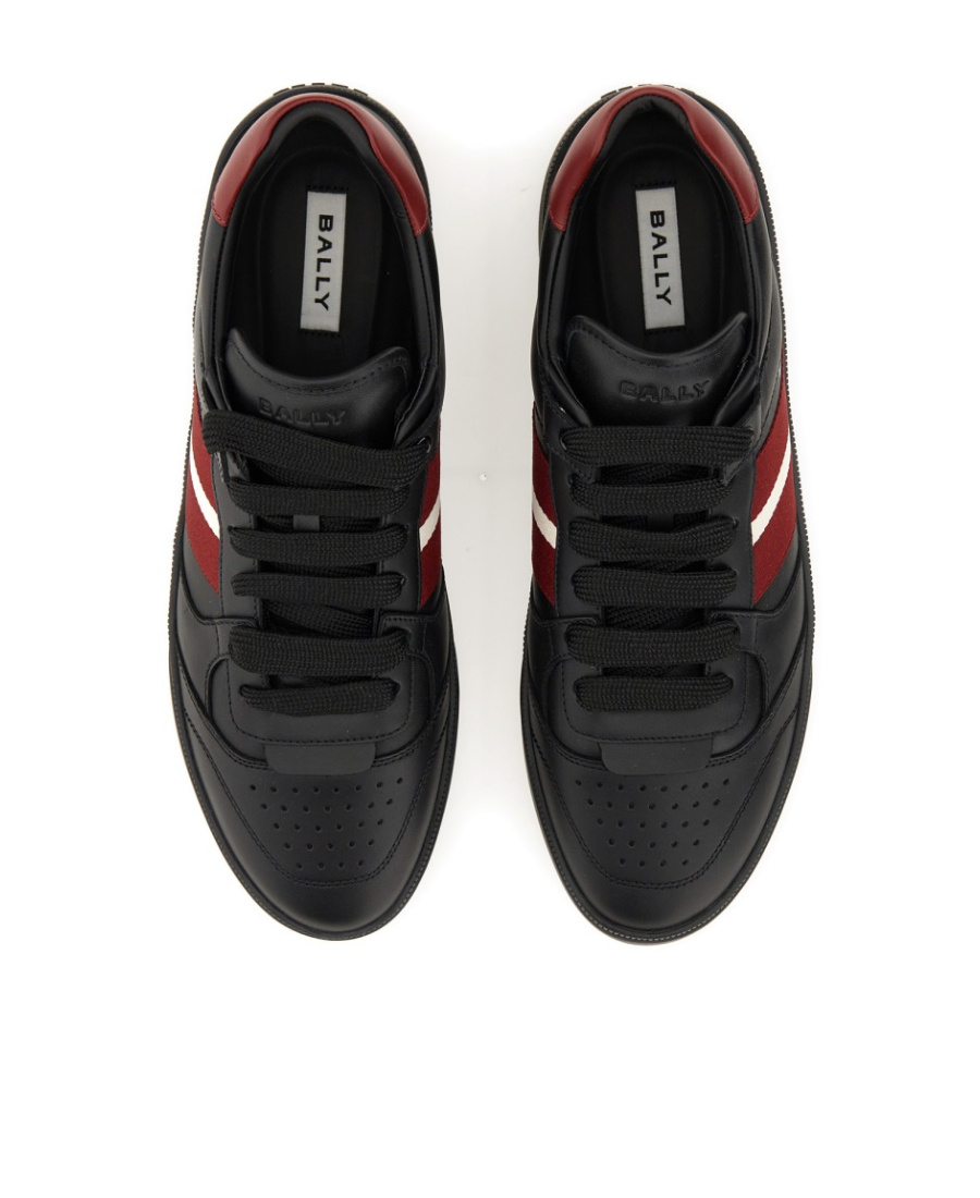 Shop Bally Round-toe Lace-up Sneakers In Black