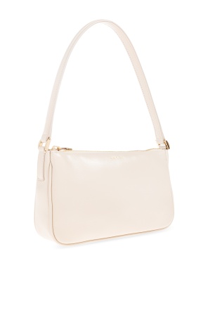 Anine Bing Logo Shoulder Bag In White