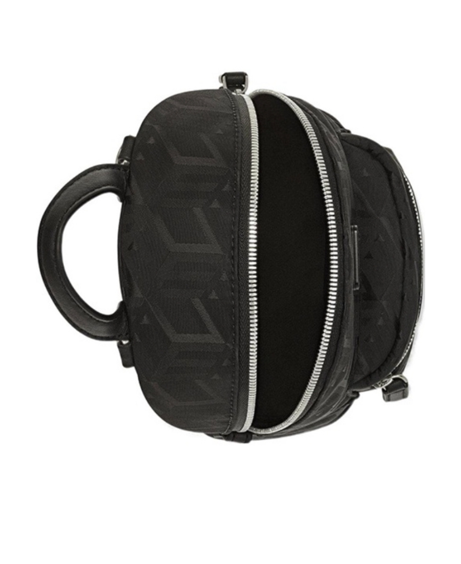 Mcm Logo Backpack In Black