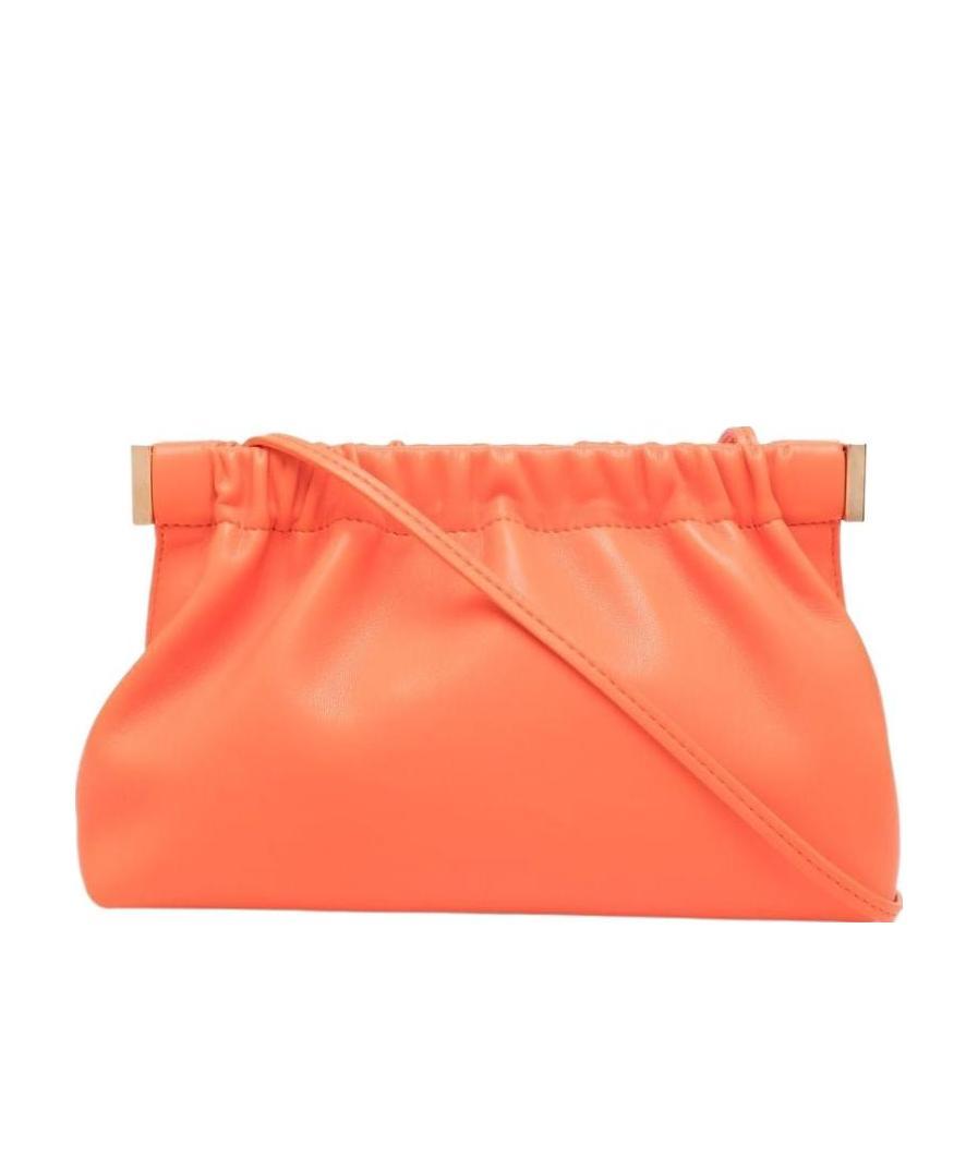 Nanushka Logo-engraved Crossbody Bag In Orange