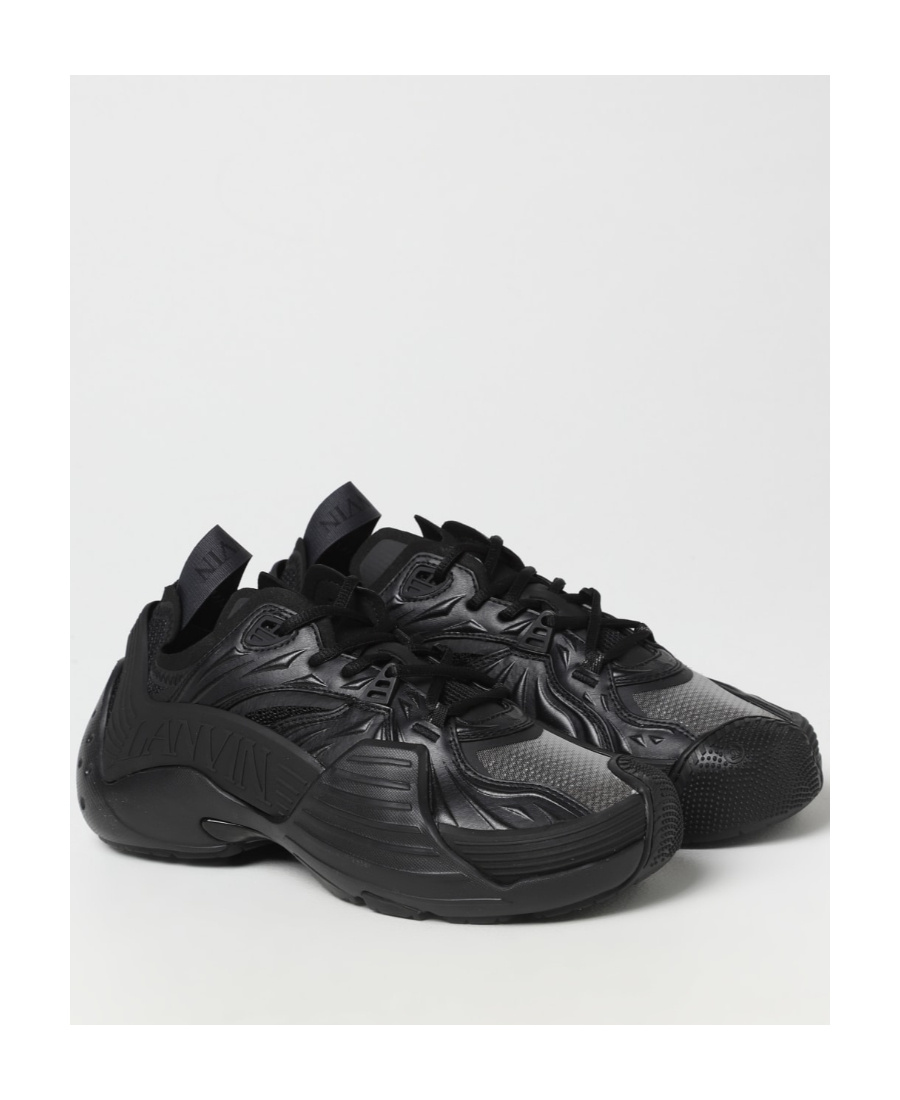 Lanvin Black Polyethylene Athletic Sneakers