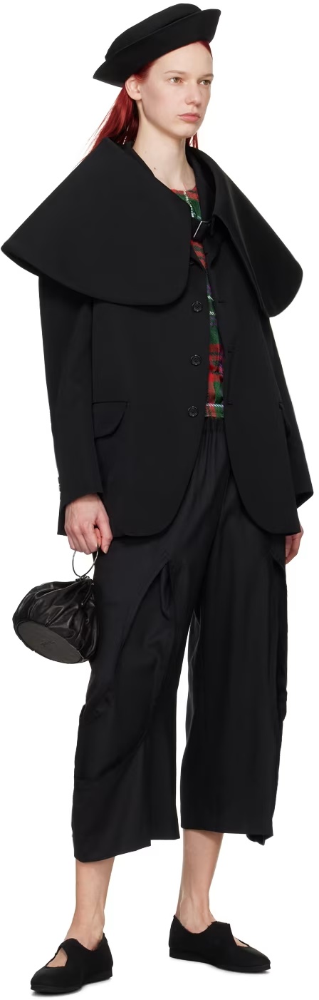 COMME DES GARÇONS COMME DES GARÇONS ASYMMETRIC-HEM TROUSERS