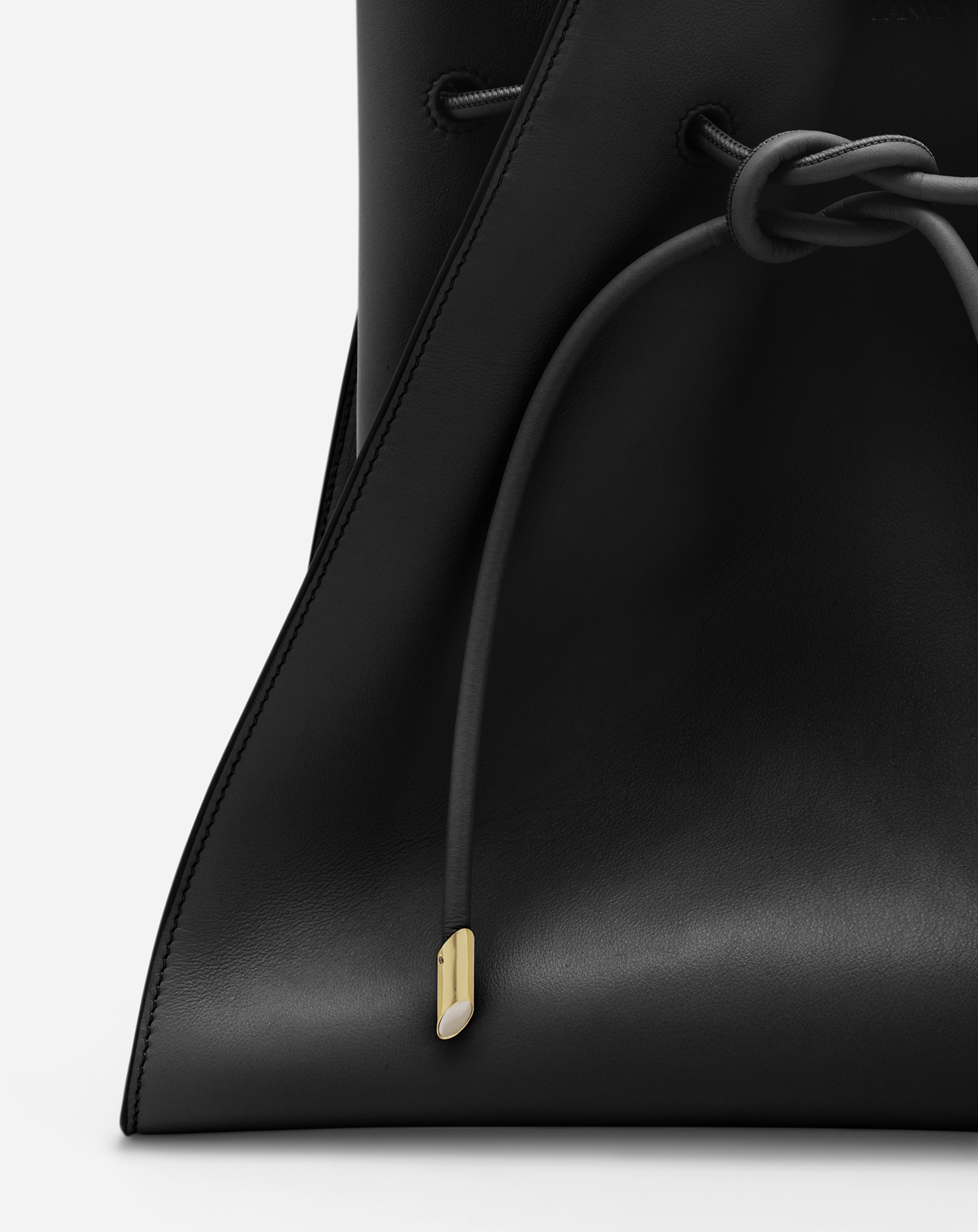 Shop Lanvin Medium Sequence Leather Shoulder Bag