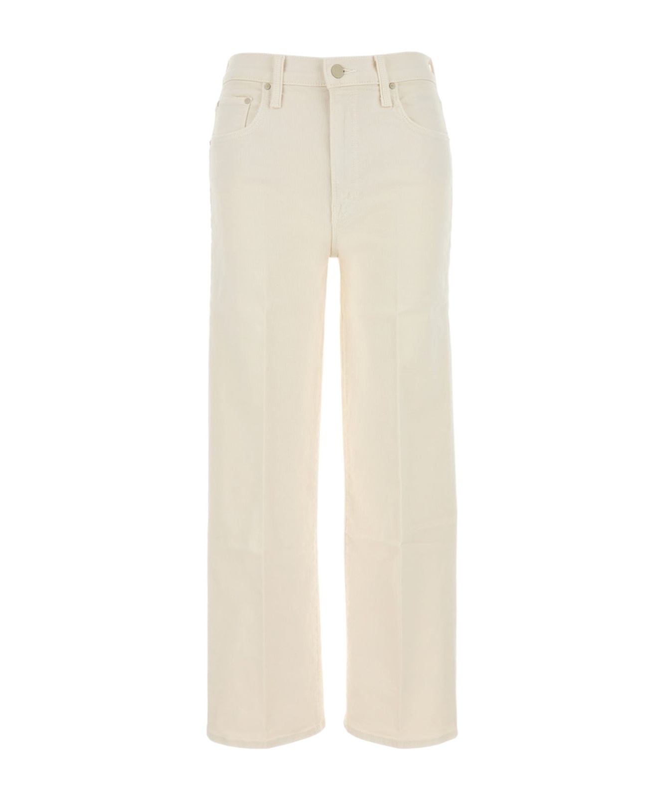 Mother Stretch Denim The Rambler Trousers In Nude