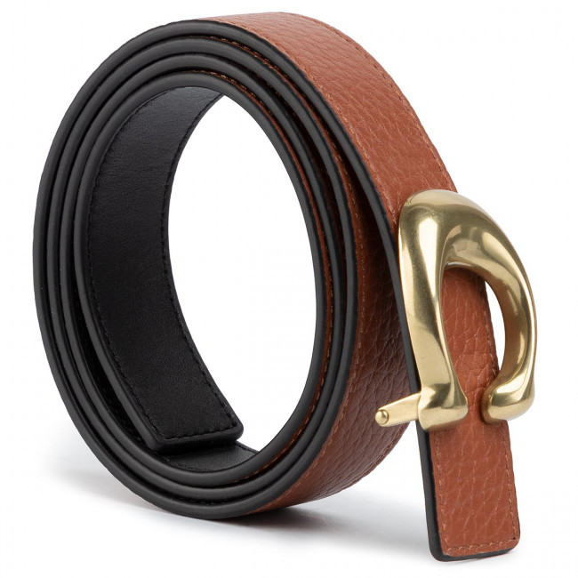 Coach Signature Buckle Reversible Belt In Brown