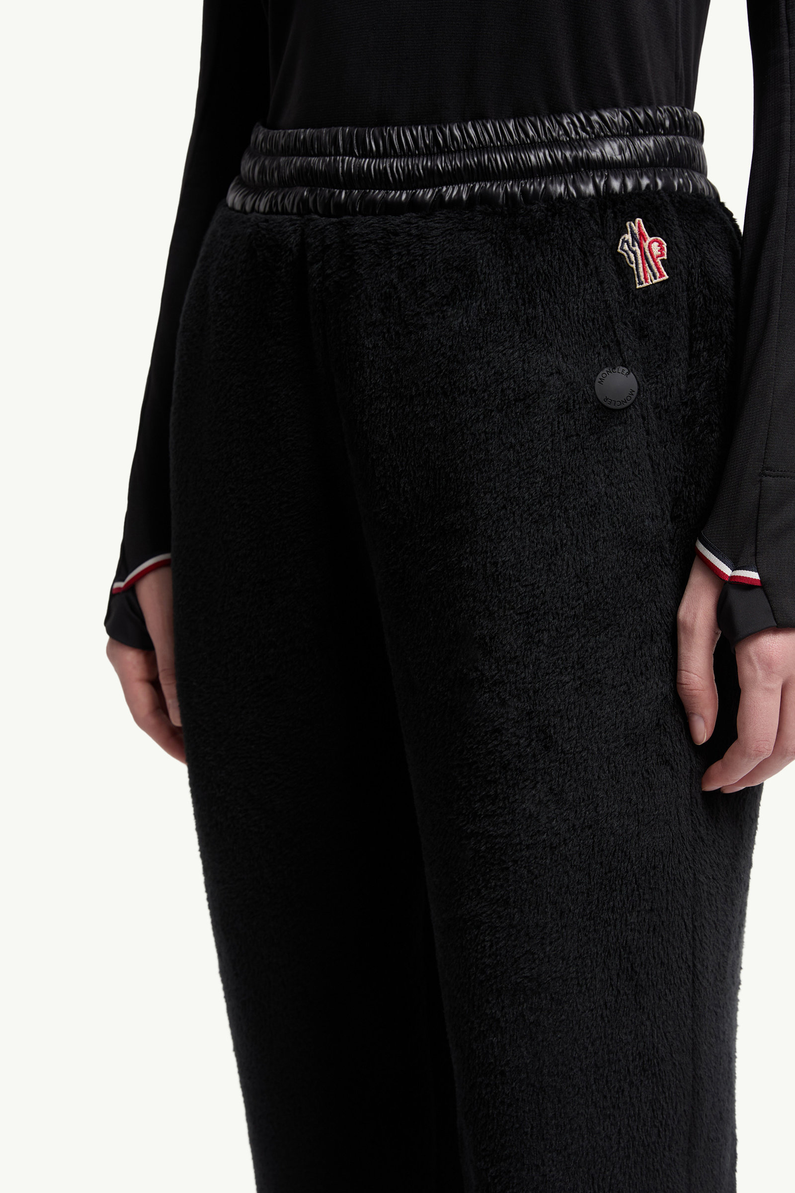 Moncler Polartec Track Pants In Black