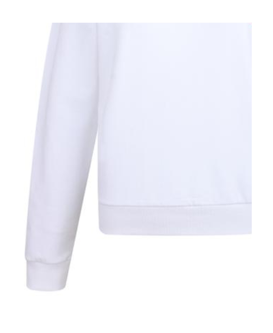 Moschino Logo-print Cotton Sweatshirt In White