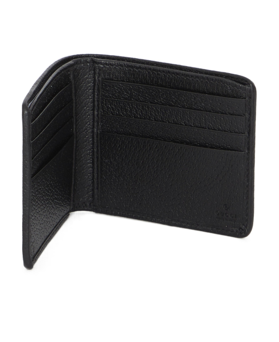 Gucci Gg-canvas Foldover Wallet In Black