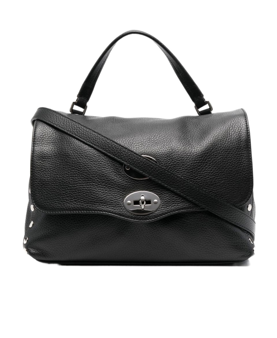 Zanellato Small Postina Leather Tote Bag In Black