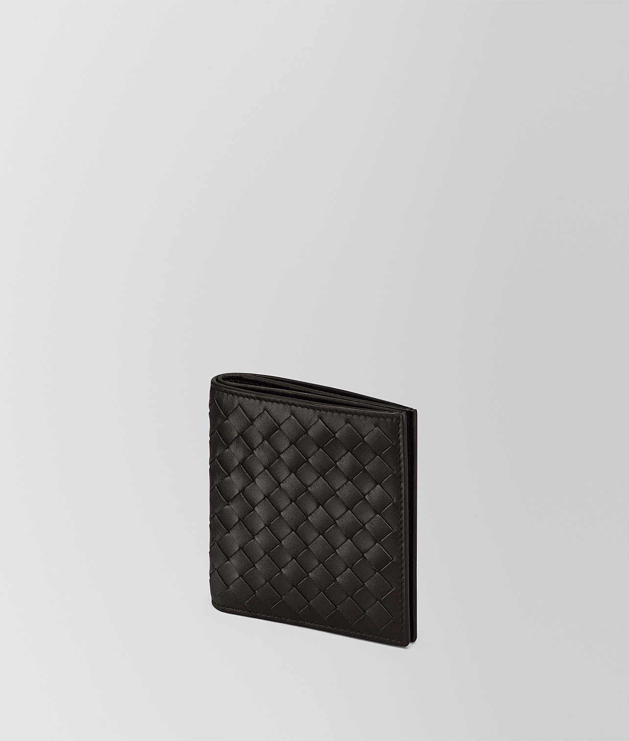 Bottega Veneta Intrecciato Weave Bifold Wallet In Black