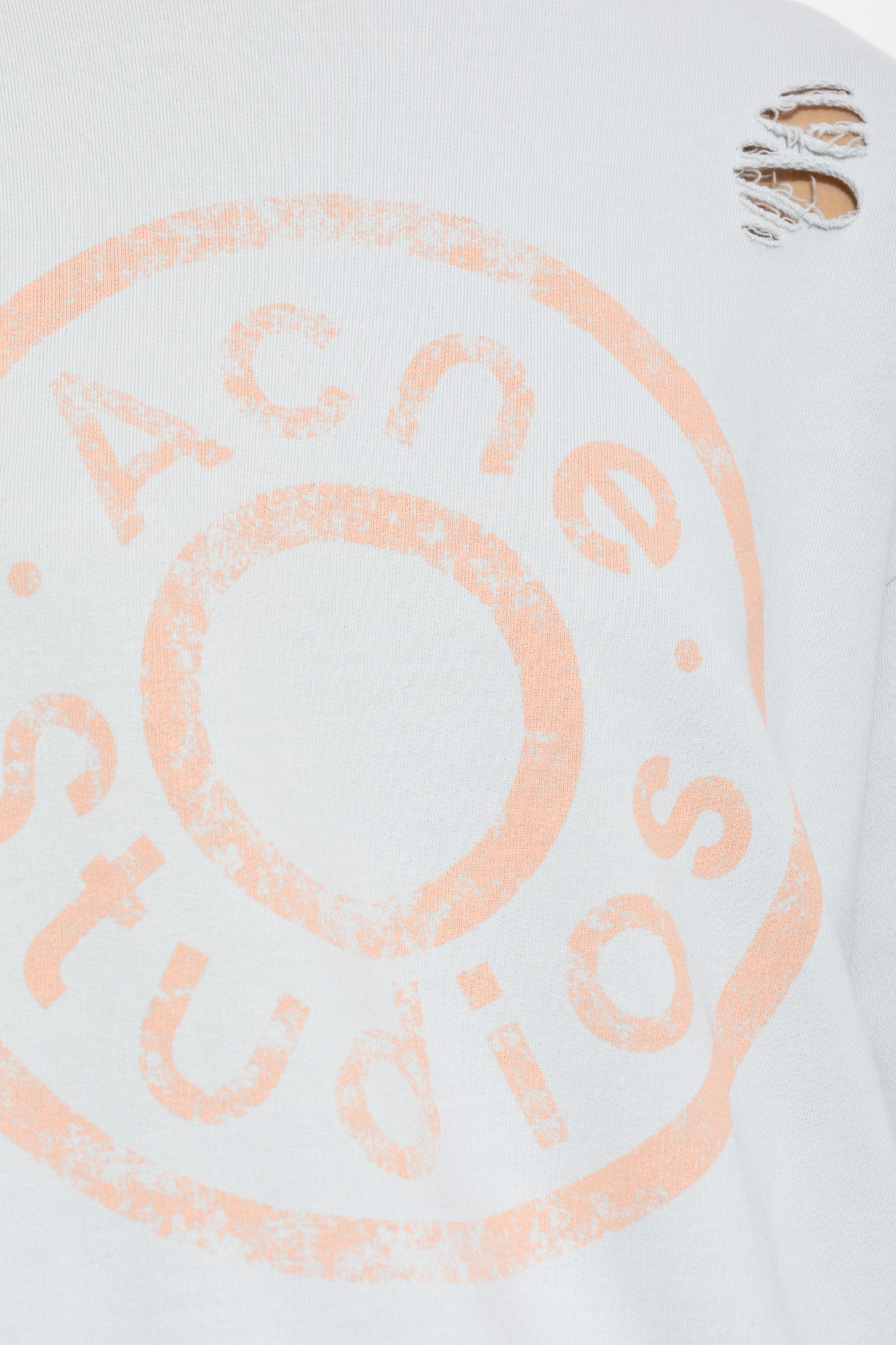 Acne Studios Long-sleeved Sweater In White