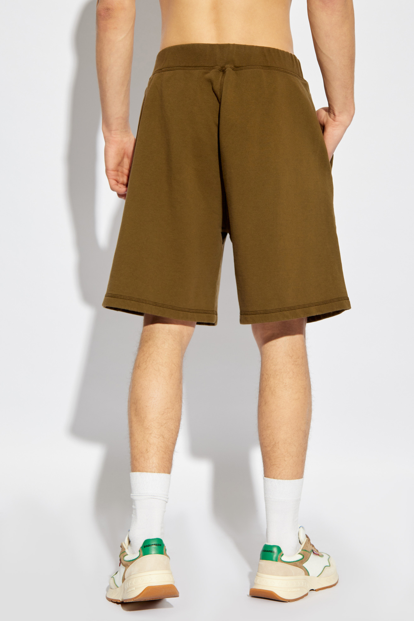 Dsquared2 Logo Shorts In Brown