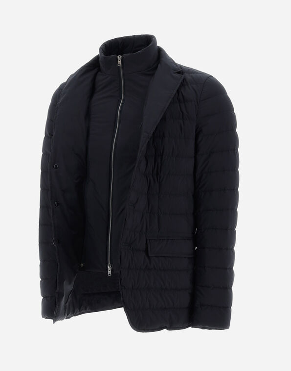 Herno Lapel Suit Jacket In Black