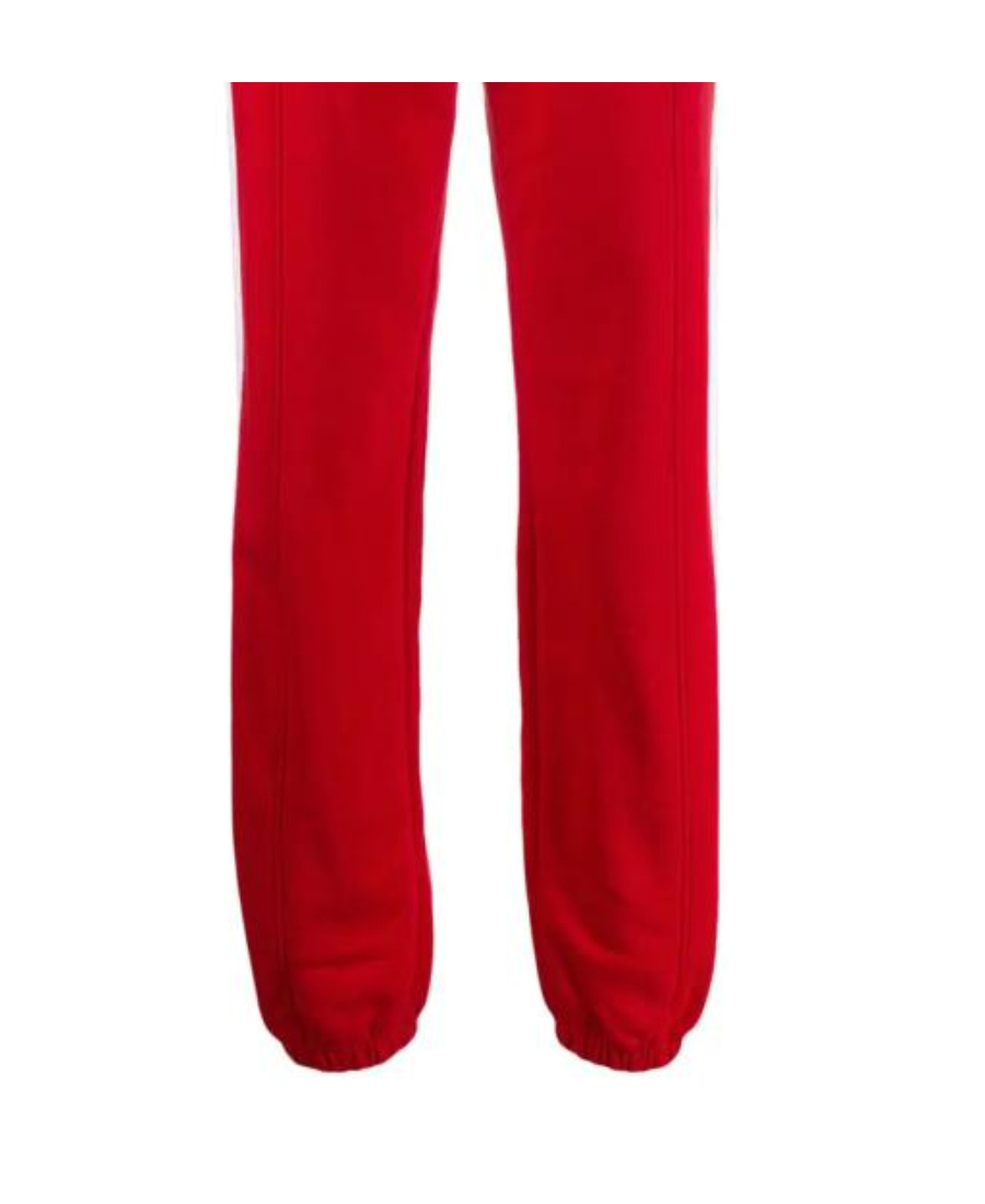 Msgm Elastic Waist Sweatpants In Red
