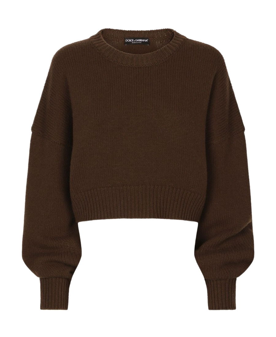 Dolce & Gabbana Round-neck Drop-shoulder Jumper In Black
