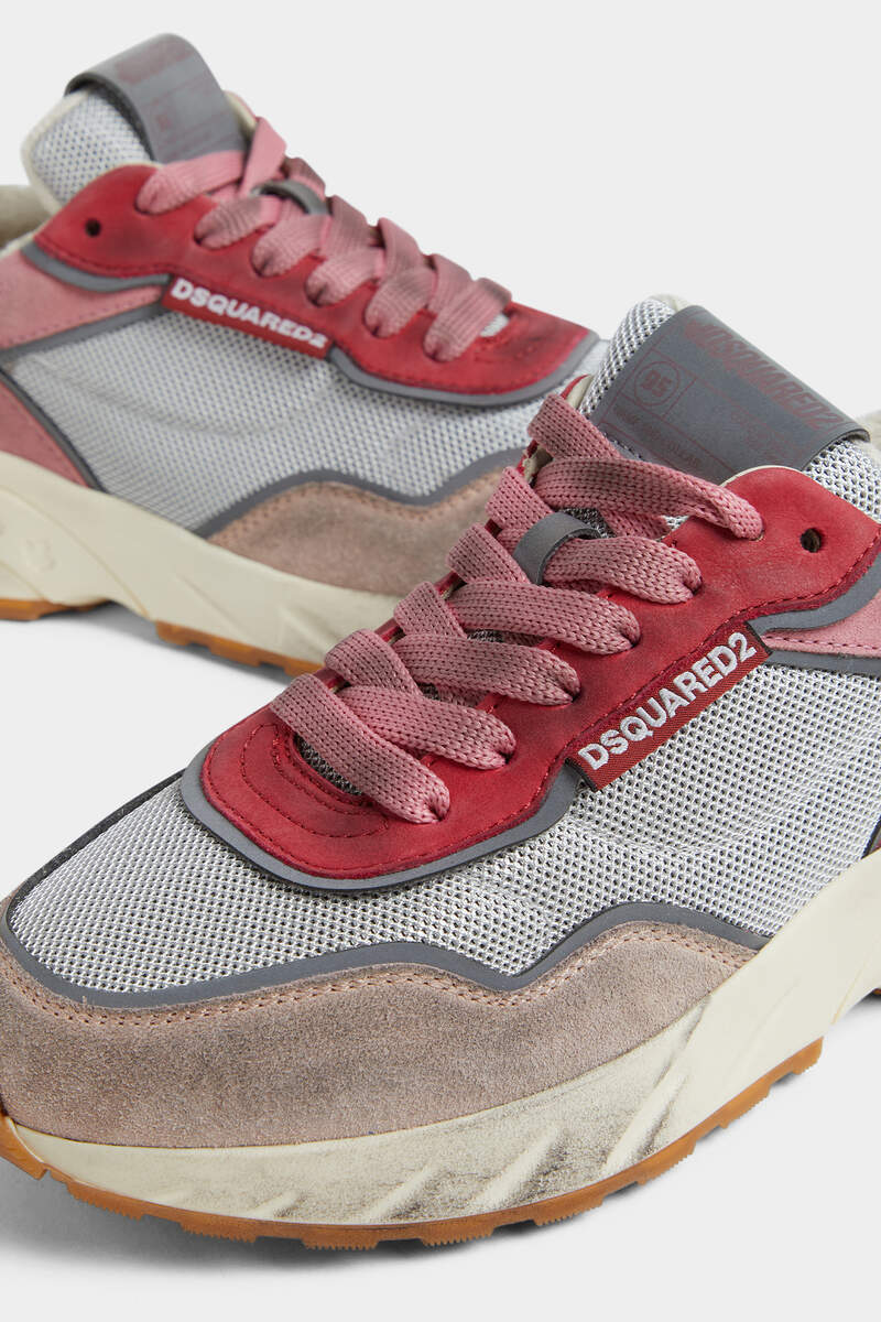 DSQUARED2 DISTRESSED-FINISH SNEAKERS